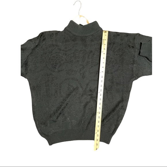 Bill Robin Son Men's Sweater L Cotton Blend, Black, $165 - Picture 9 of 9